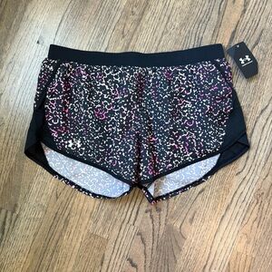 Under Armour Black and Pink Athletic Shorts Lightweight Performance